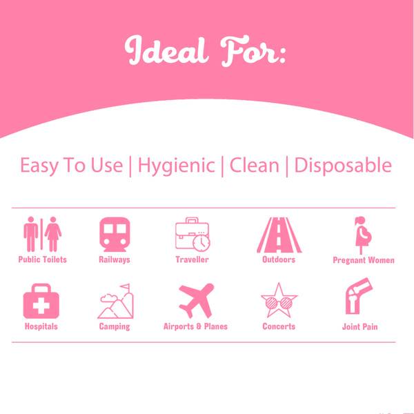 Stand And Pee Disposable Female Urine Director For Women - 5 Funnels