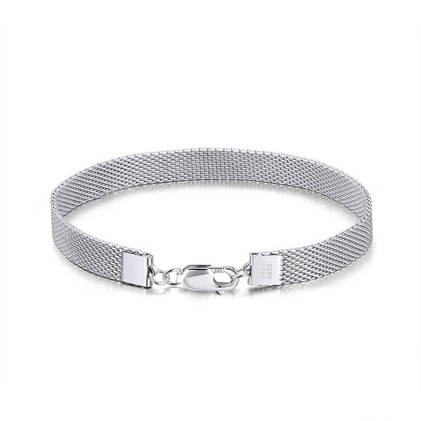 Sterling Silver Mesh Link Bracelet