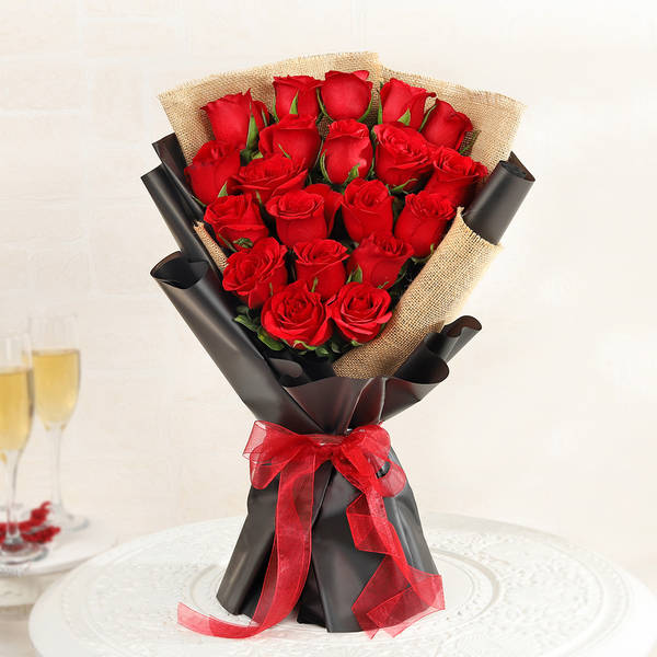 Stunning 20 Red Roses Bouquet