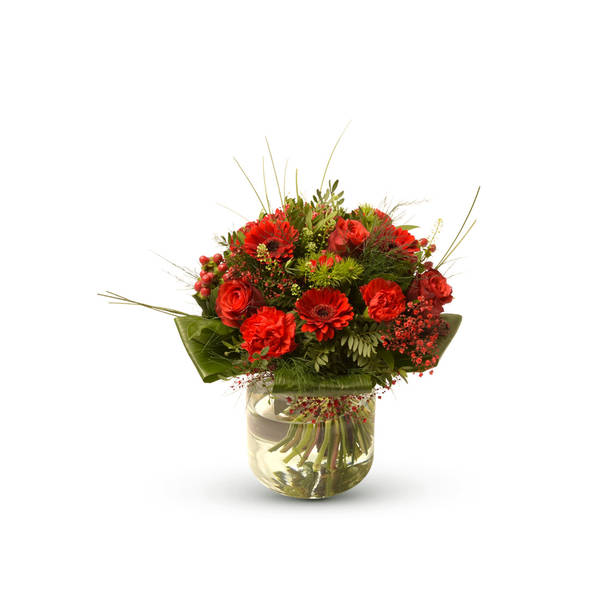 Stylish red bouquet