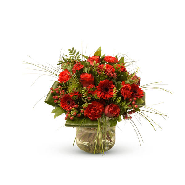 Stylish red bouquet