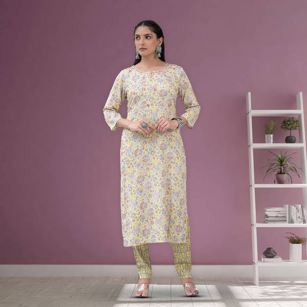Sunshine Rayon Kurta Pant Set