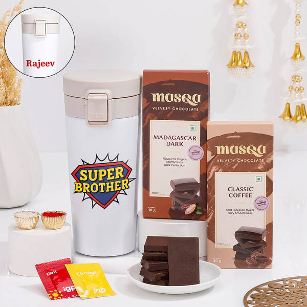 Super Brother Personalized Bhai Dooj Gift Combo