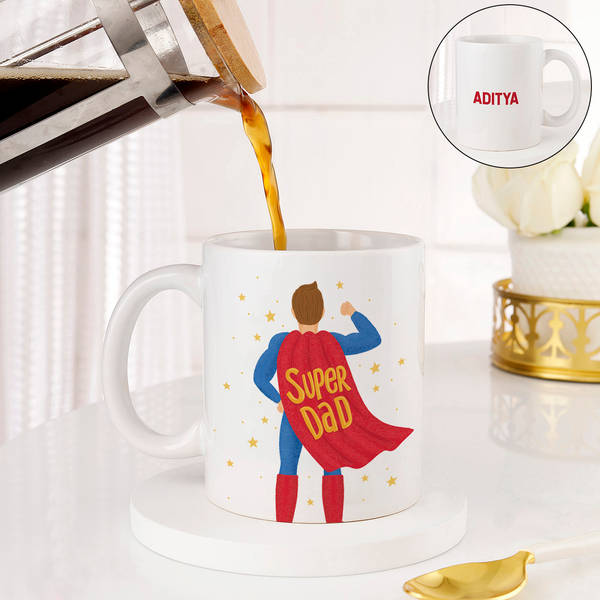 Super Dad Personalized Ceramic Mug