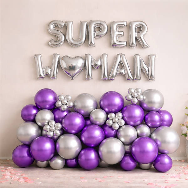 Super Woman Balloon Arrangement