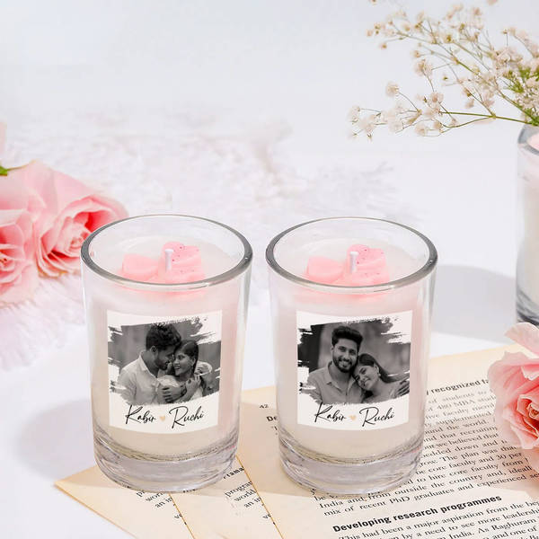Surprise Love Hidden Message Personalized Candle - Set Of 2
