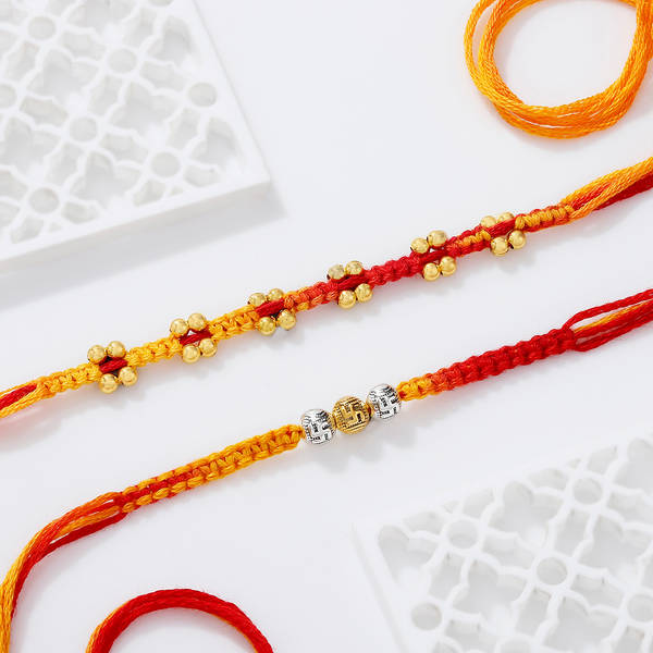 Swastik Macrame Rakhis - Set Of 2