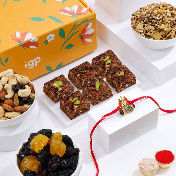 Sweet And Savoury Rakhi Hamper