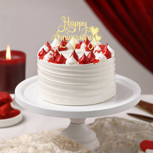 Sweet Harmony Anniversary Red Velvet Cake