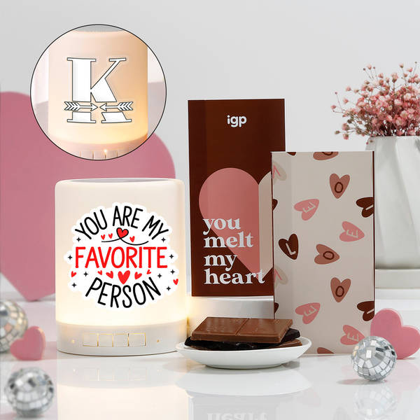 Sweet Melodies Personalized Speaker And Chocolates Combo