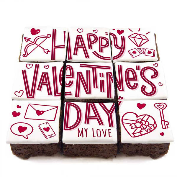 Sweet Romance Valentine's Day Brownies - Set Of 9