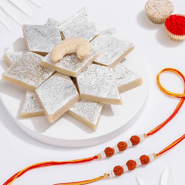 Sweets And Rakhis Gift Combo