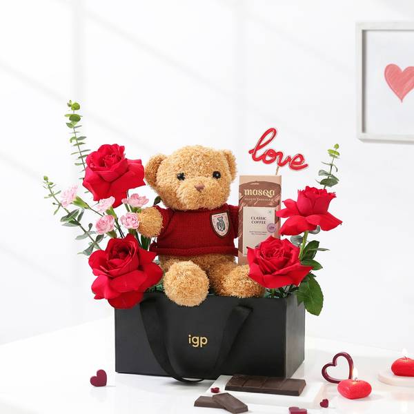 Teddy Love  Gift Arrangement