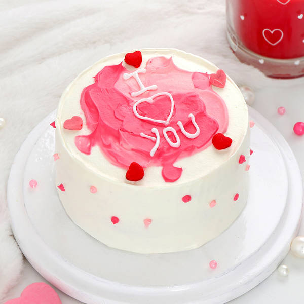 Tempting I Love You Cake (1 Kg)
