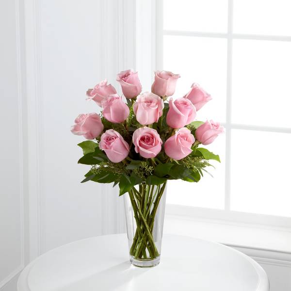 The Long Stem Pink Rose Bouquet by FTD