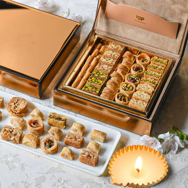 Timeless Baklava Delight Box For Diwali
