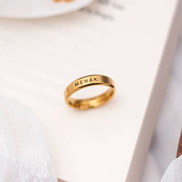 Timeless Elegance Personalized Classic Ring