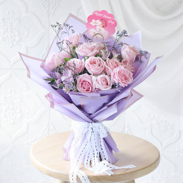 Timeless Elegance Womenâ€™s Day Bouquet