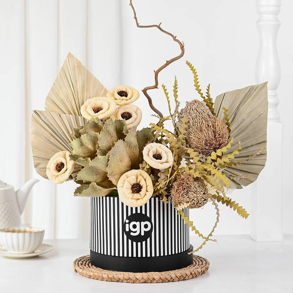 Timeless Grace Dry Flower Arrangement