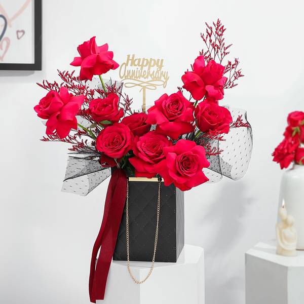 Timeless Passion Anniversary Floral Bag