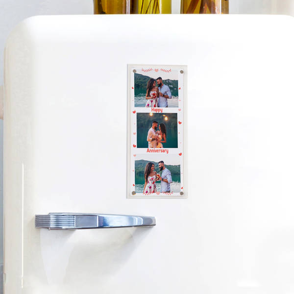 Timeless Personalized Anniversary Fridge Magnet