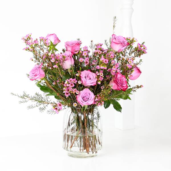 Timeless Purple Rose Arrangement