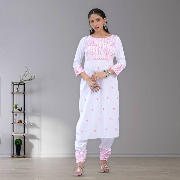 Tranquility Rayon Kurta Pant Set