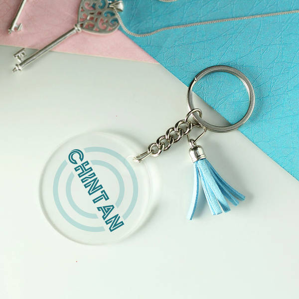 Transparent Personalized Keychain