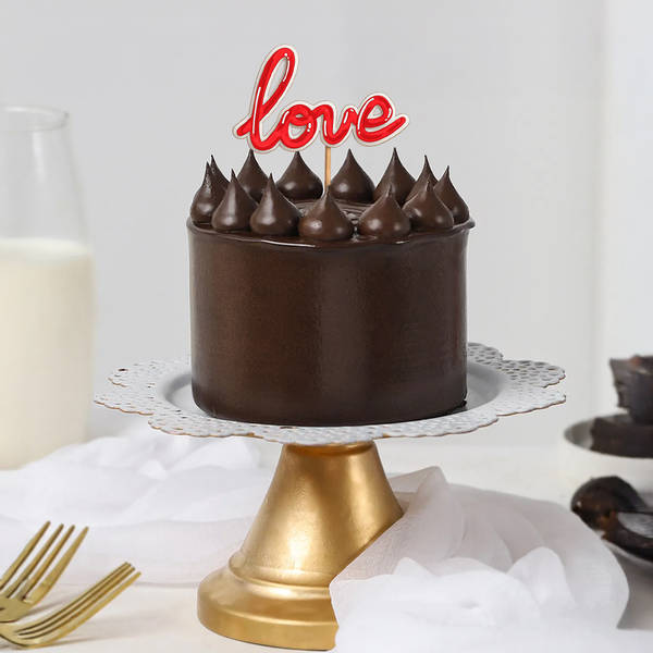 Truffle Ganache Valentine's Day Cake