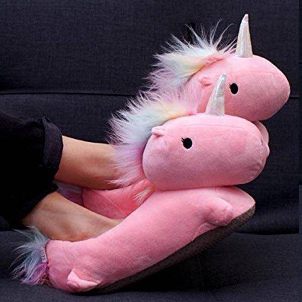 Unicorn Slippers - Pink