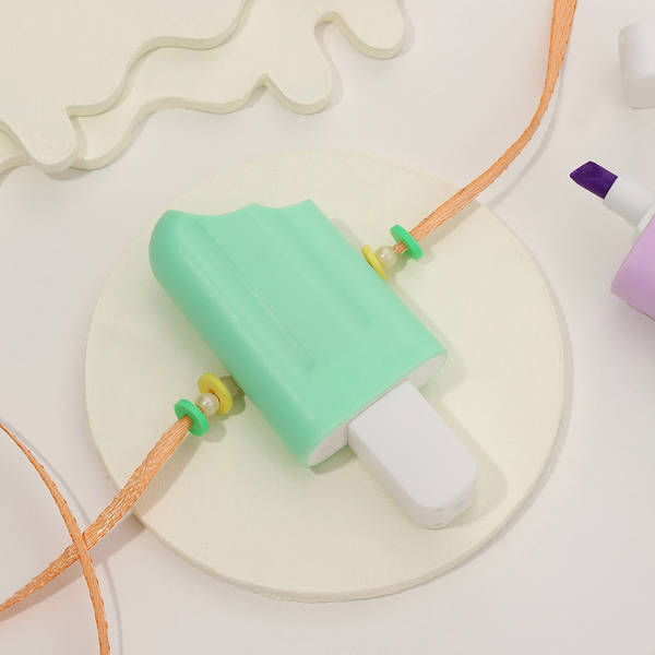 Unique Ice-cream Highlighter Rakhi For Kids