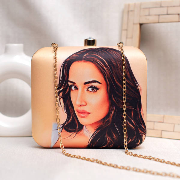 Unique Personalized Portrait Caricature Clutch