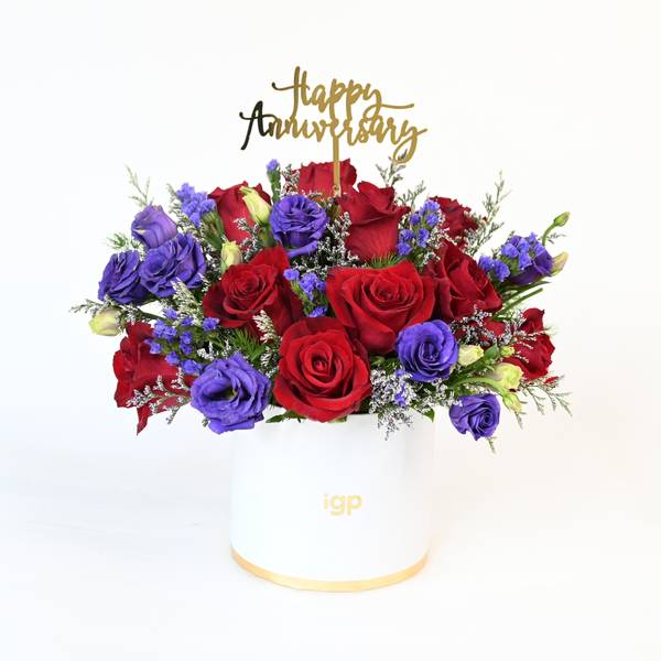 Velvet Amour Anniversary Floral Arrangement