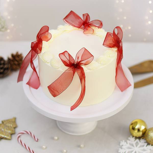 Velvet Ribbon Festive Cake