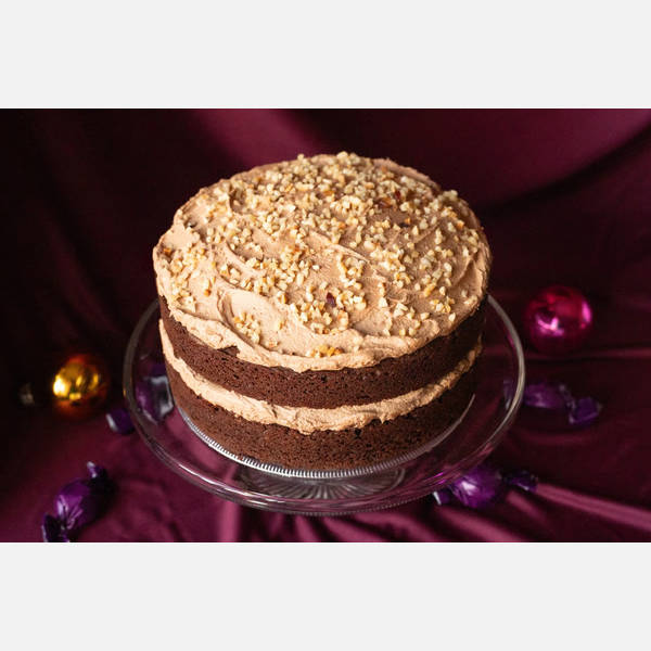 Velvetswirl Christmas Hazelnut Cake