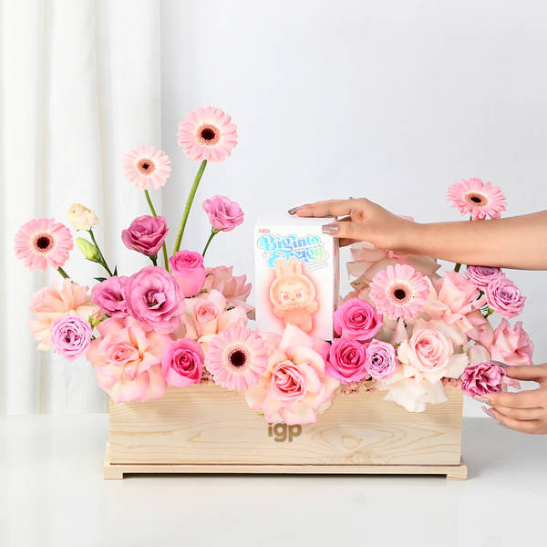Whimsical Floral And Labubu Gift Combo