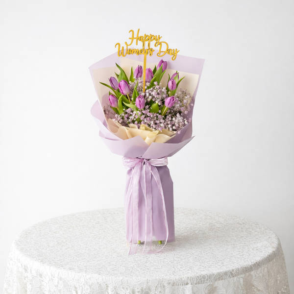 Whispers Of Purple Elegance Bouquet