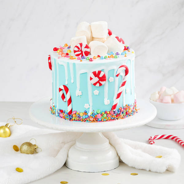 Winter Wonderland Semi-Fondant Christmas Cake (1 Kg)