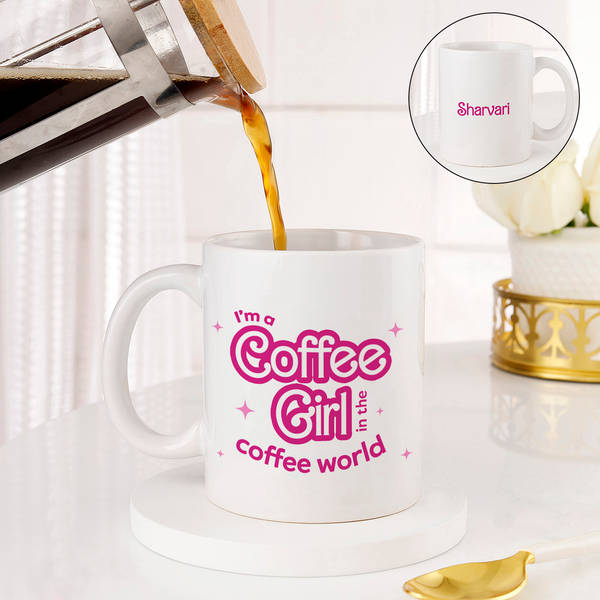 Women's Day Personalized Coffee Girl Mug