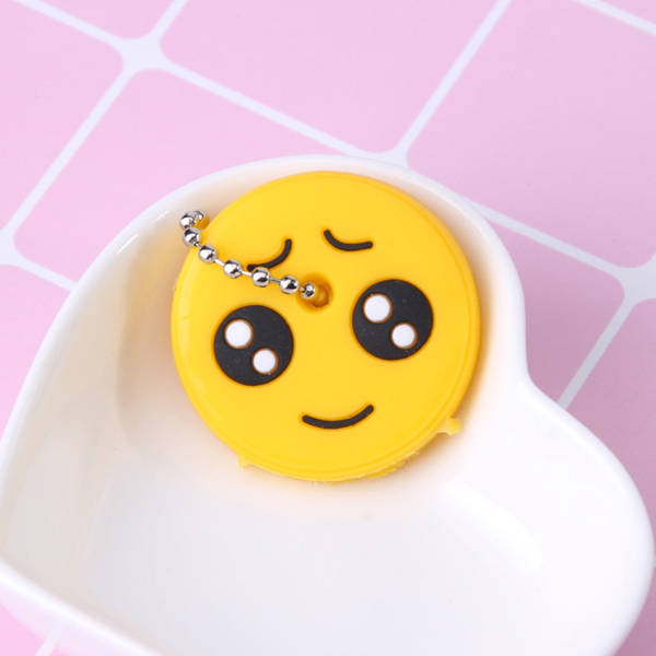 Worried Emoji Key Cover Keychain
