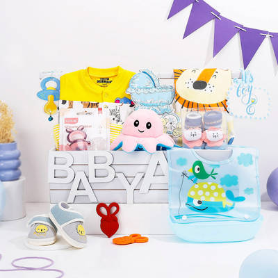 Buy/Send Bundle Of Joy Newborn Baby Boy Gift Hamper Online | IGP ...