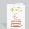 Birthday Glow Gold Foil Card