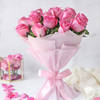 Bunch of 15 Pink Roses