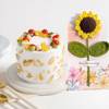 Charming Cake And Crochet Sunflower Gift Combo