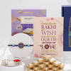 Classic Evil Eye Rakhi And Sweets Hamper