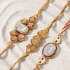 Classic Kundan Rakhi Set Of 3