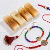 Colourful Bhaiya Bhabhi Rakhi With Sweets