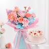 Delightful Strawberry Cake And Roses Gift Combo