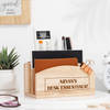 Desk Goals Personalized Wooden Organizer