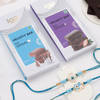 Evil Eye Rakhi Set Of 2 With Tempting Chocolates